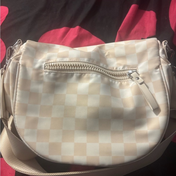 Source Unknown Beige Checkered Crossbody Bag - Picture 3 of 5